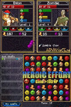 Puzzle Quest - Challenge of the Warlords (USA) screen shot game playing